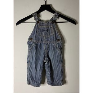 OshKosh B’Gosh Striped Overalls Size 6 Months